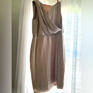 Ralph Lauren Champagne Dress. Top of calf length. Size 8. NWT